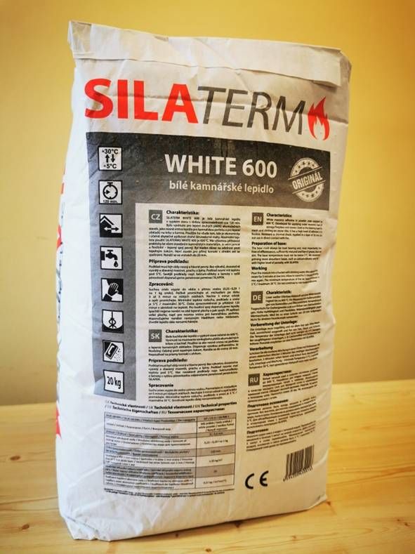 Kamnářské bílé lepidlo WHITE 600 (pytel 20 kg) SILATERM