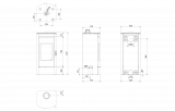 teplovzdušná krbová kamna Kratki KOZA TITAN GLASS panoramatické sklo DOPRAVA ZDARMA