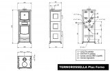 Kamna s výměníkem a ochlazovací smyčkou TermoRossella Plus Forno D.S.A. 4.0 La Nordica